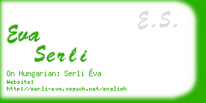 eva serli business card